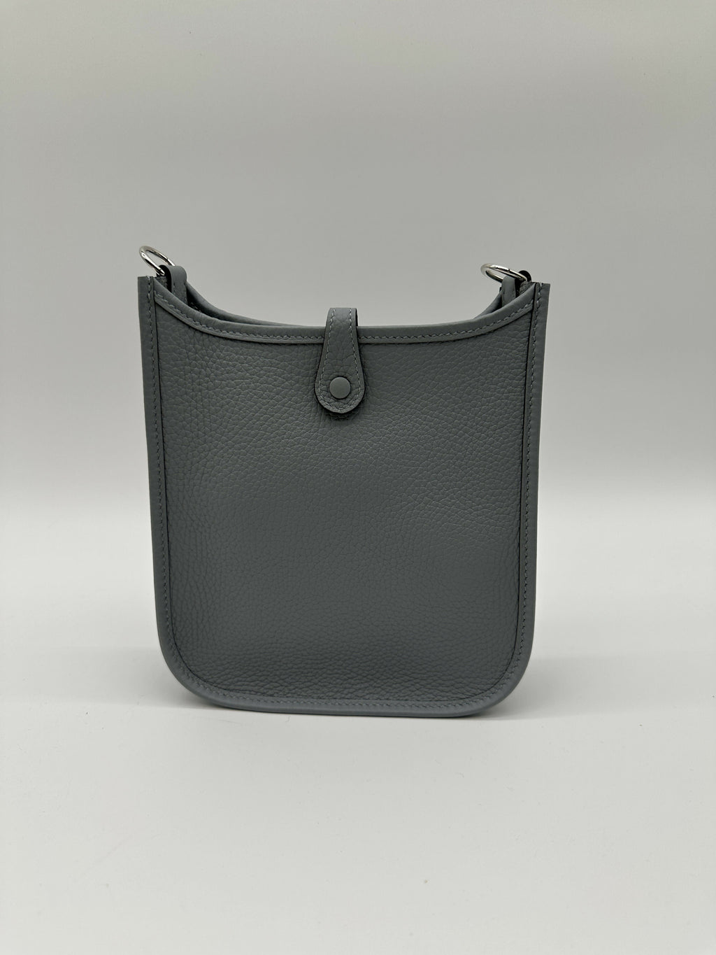 Hermes Mini Evelyne Clemence Gris Pantin PHW Stamp K 2025
