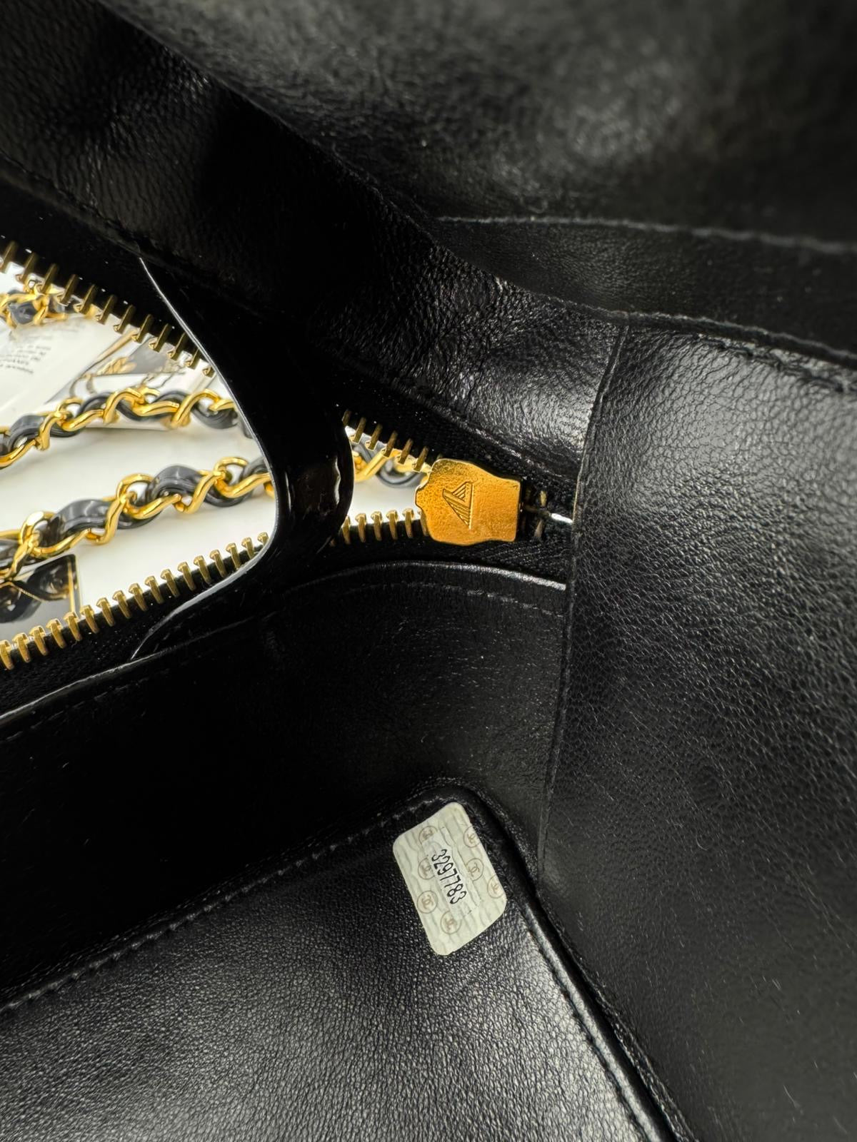 Chanel 1994-96 Black Patent Leather Large Vanity Case