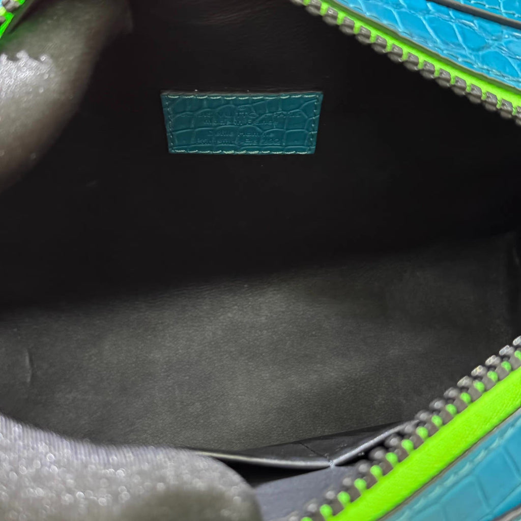 Louis Vuitton Blue Alligator Soft Trunk Mini bag