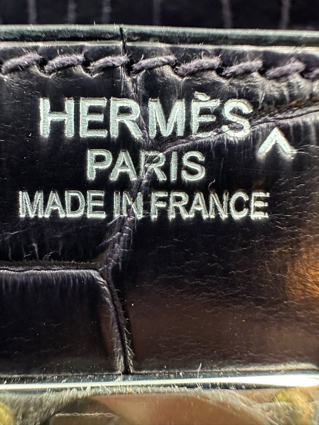 Hermes Birkin HAC 40 Prunoir Matte Alligator leather palladium hardware