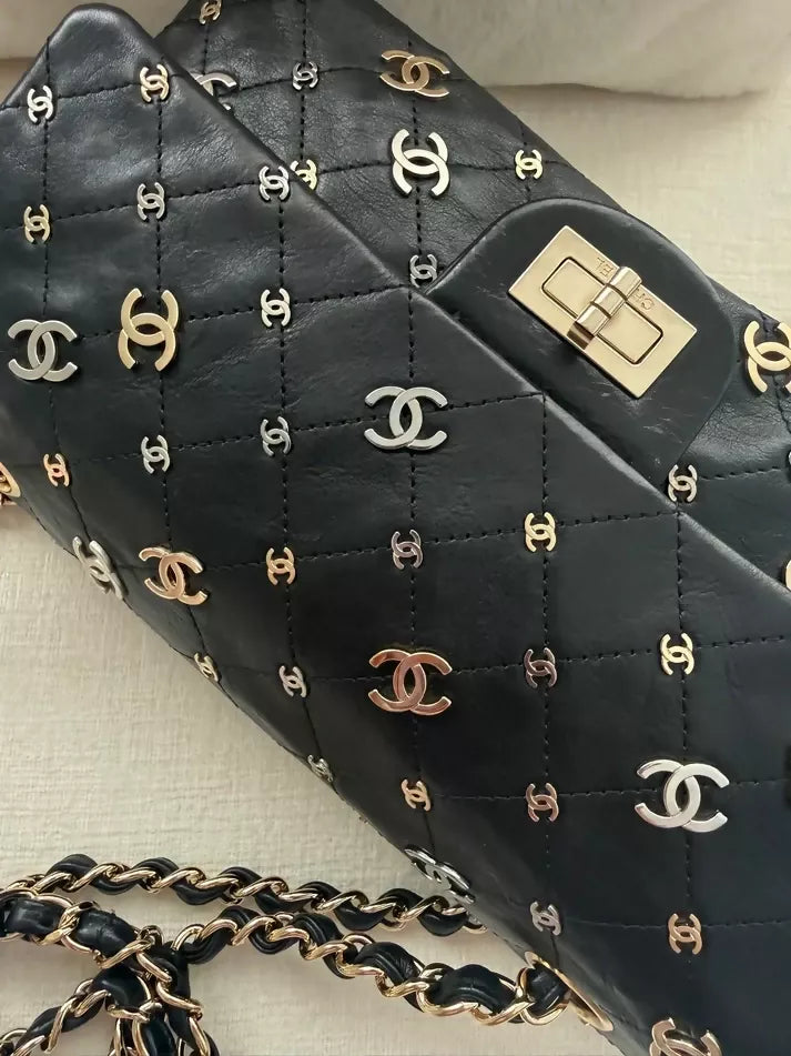 Chanel Vintage 2007 Punk Charms 2.55 Medium Reissue Flap Bag