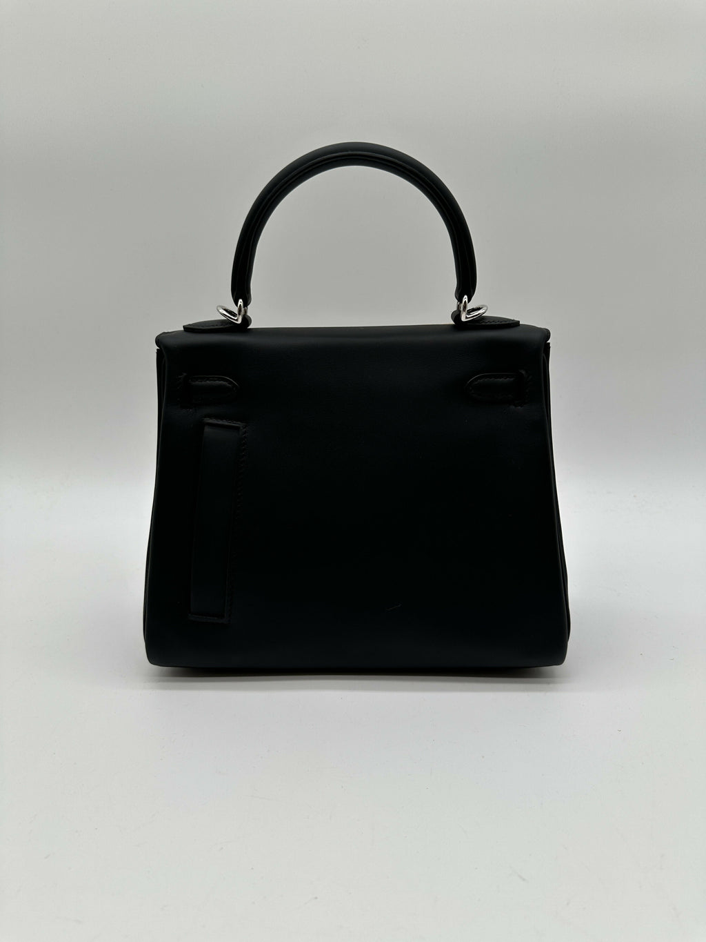 Hermès Kelly 25 colormaric Black PHW Stamp K