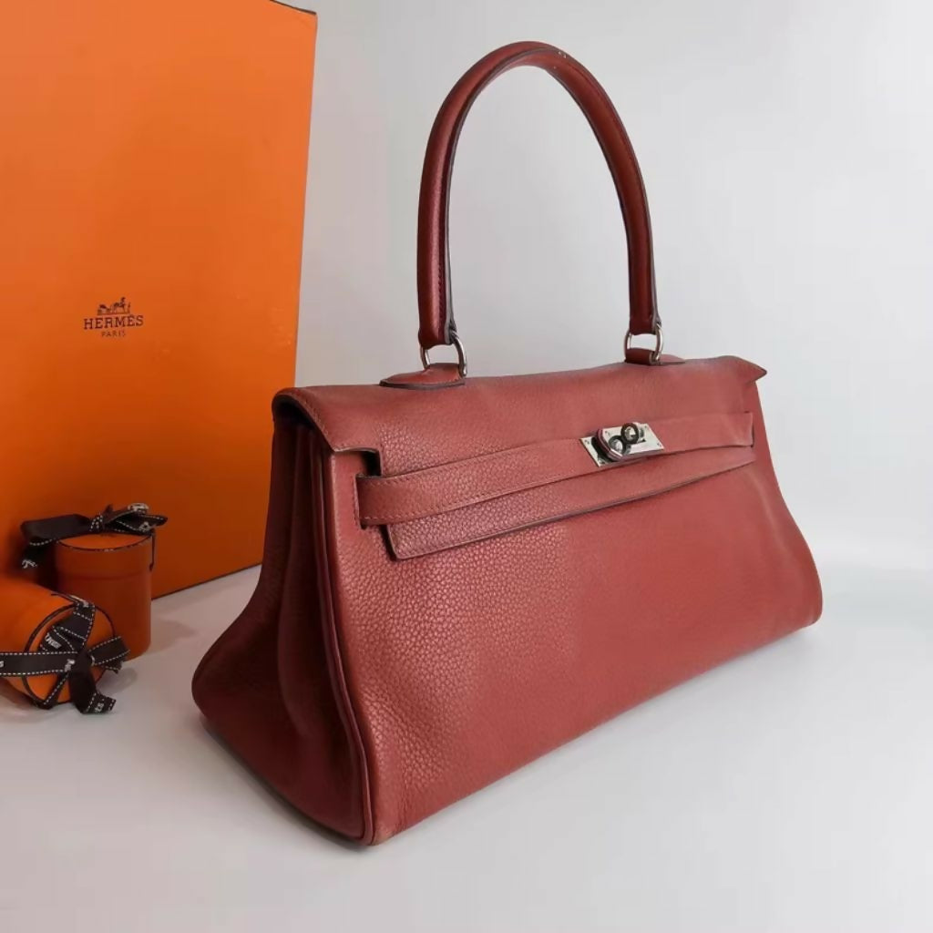 Hermès Shoulder Kelly 9M Red Togo Leather palladium hardware