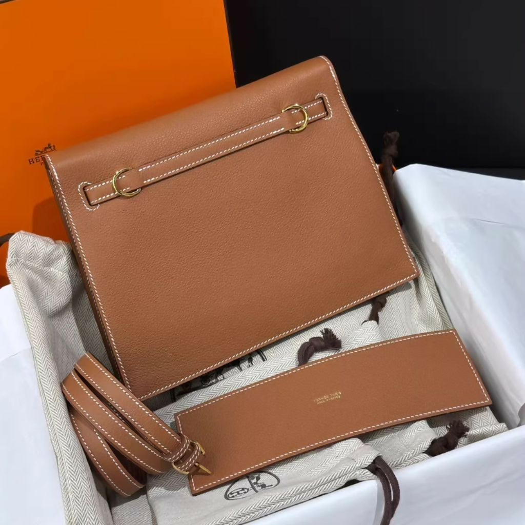 Hermes Kelly Danse Gold Leather with Gold Hardware