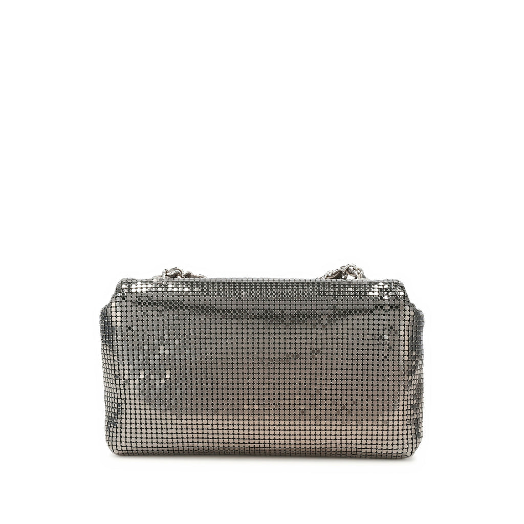 Chanel Fall/Winter 2021 Metallic Mesh Mini Flap Bag