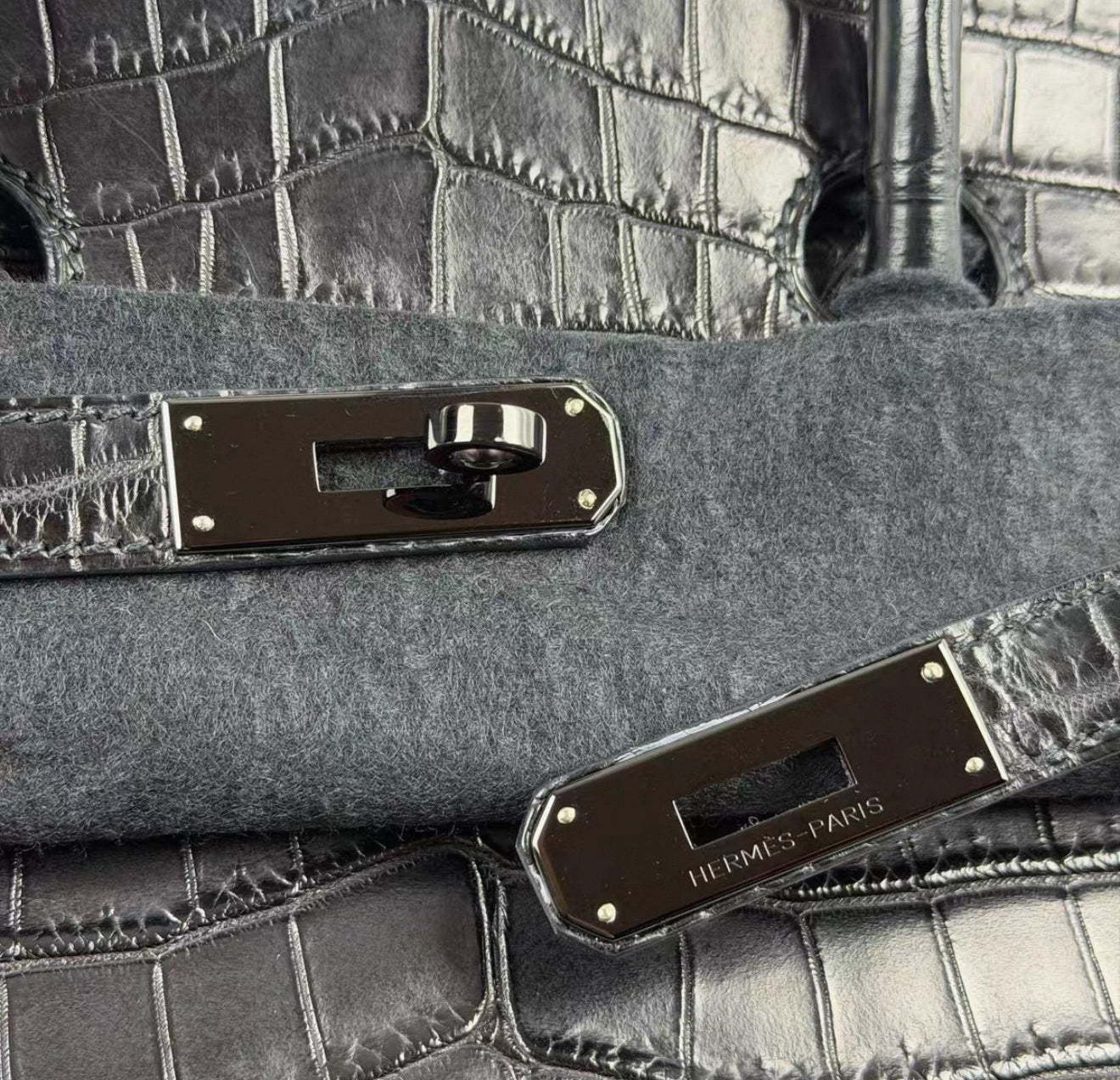Hermès Birkin 35 SO BLACK Matte Alligator Black PVD Hardware