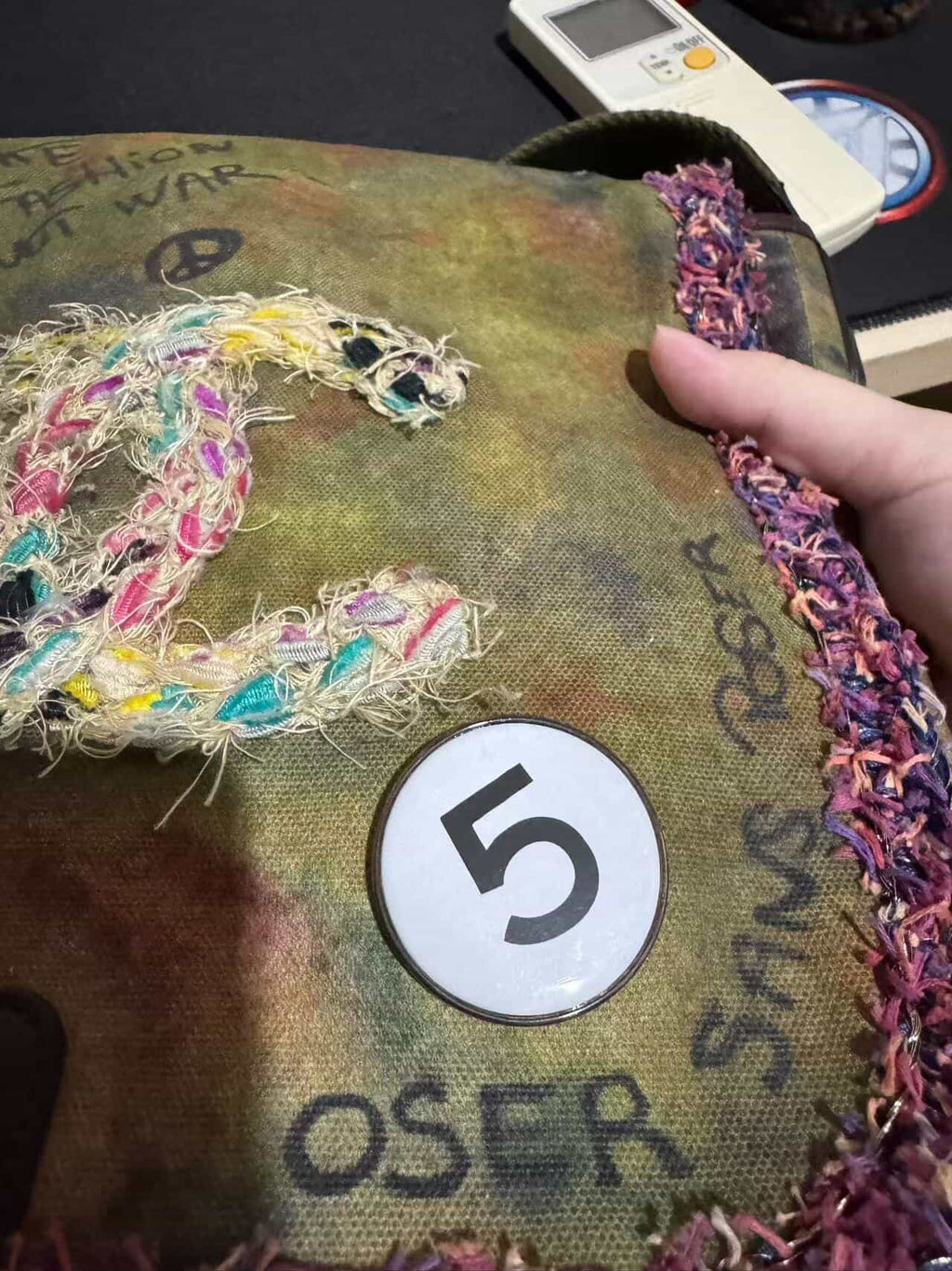 Chanel Graffiti messenger bag small