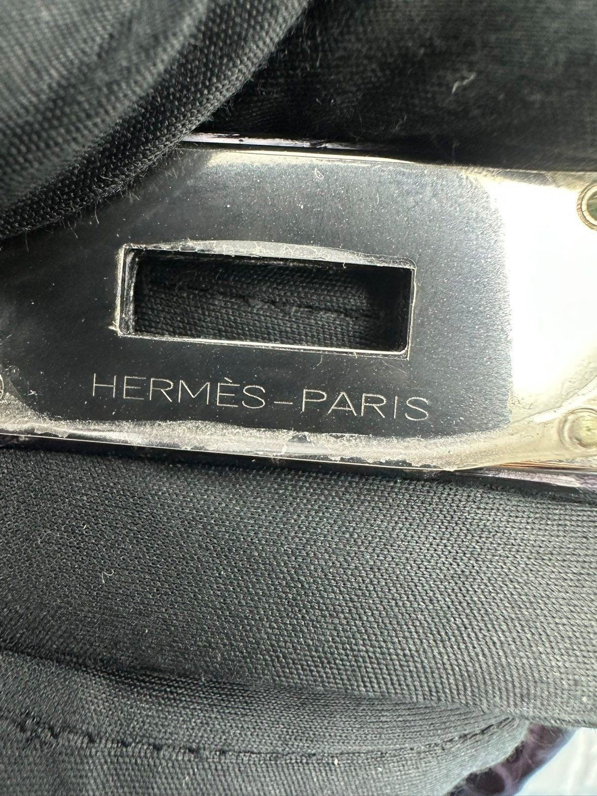 Hermes Birkin HAC 40 Prunoir Matte Alligator leather palladium hardware