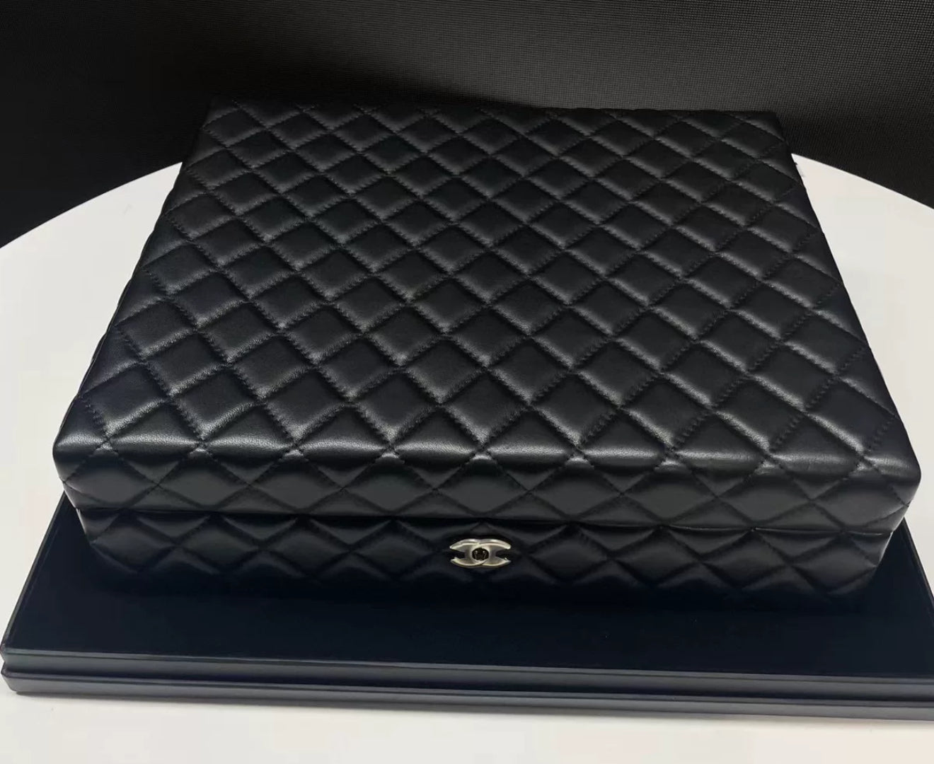 Chanel 2020 limited edition Set Of 4 Black Mini Bags with Quilted Trunk