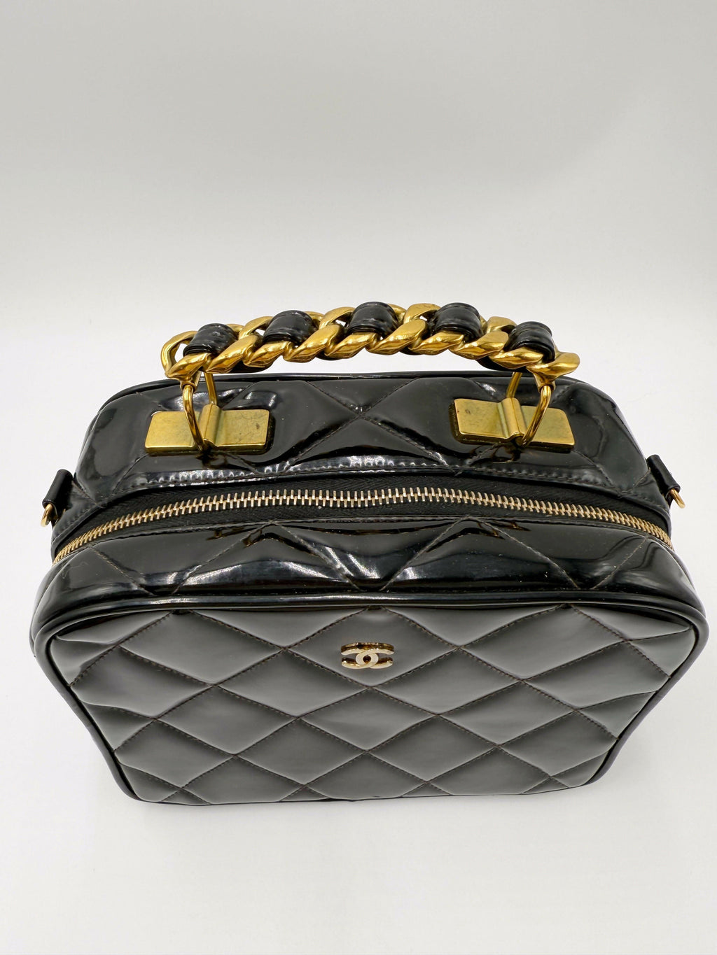 Chanel Vintage Ultra Rare 1995 Barbie Logo Vanity Bag