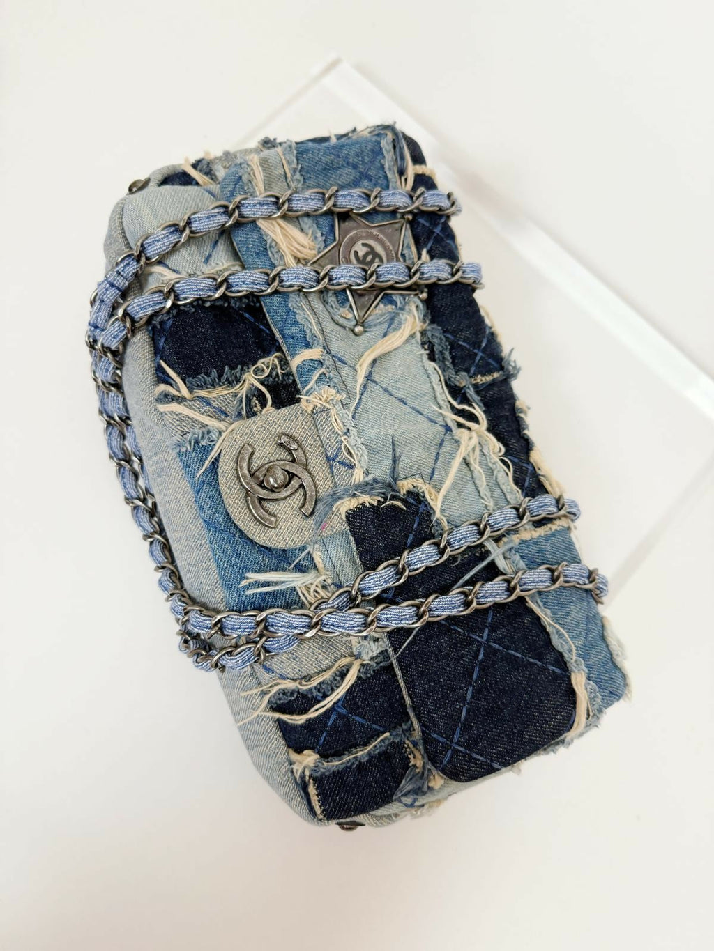 Chanel Medium Denim Paris-Dallas Patchwork Flap Bag