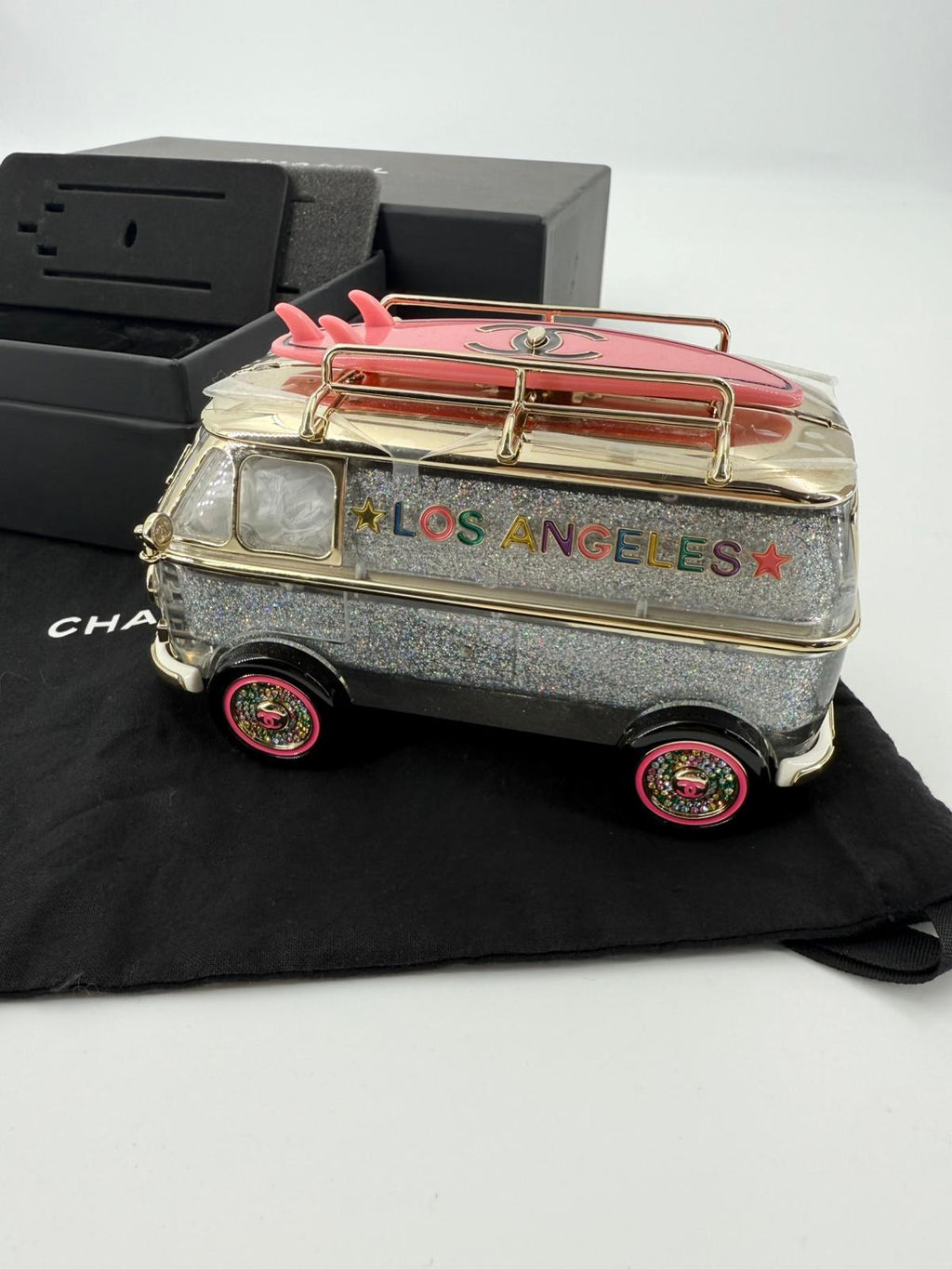 Chanel 24C Pink Mini bus Van Hollywood Minaudiere Mini Bag handbag Collectible