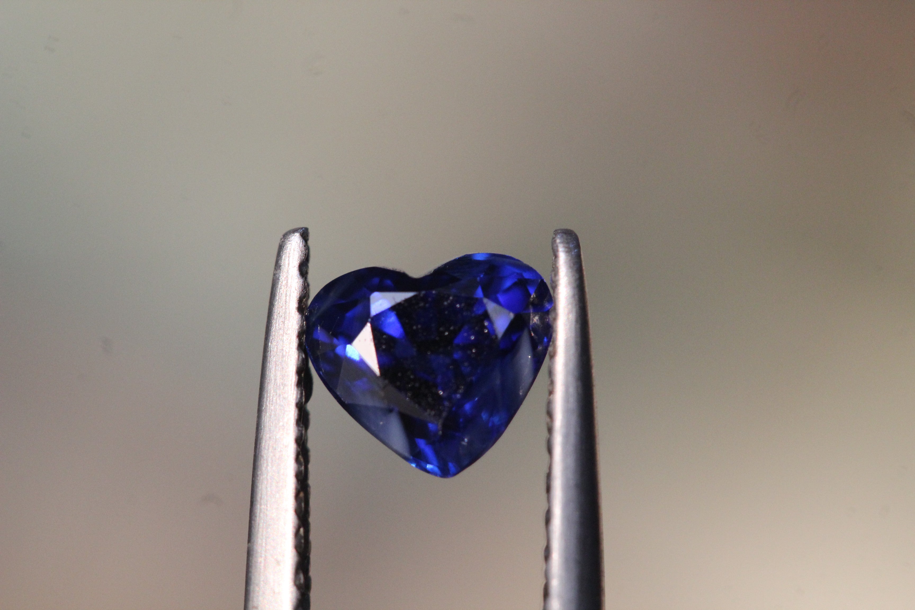 0.89 carats Heart Shape Ceylon Blue Sapphire