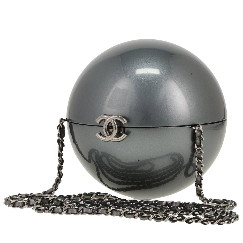 Rare Chanel 2010 Grey Pearl Minaudière