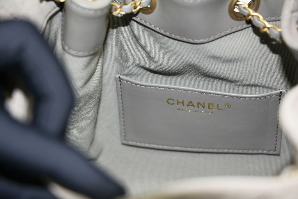 Chanel 2024 Suede & Metal Brown Hobo Bag