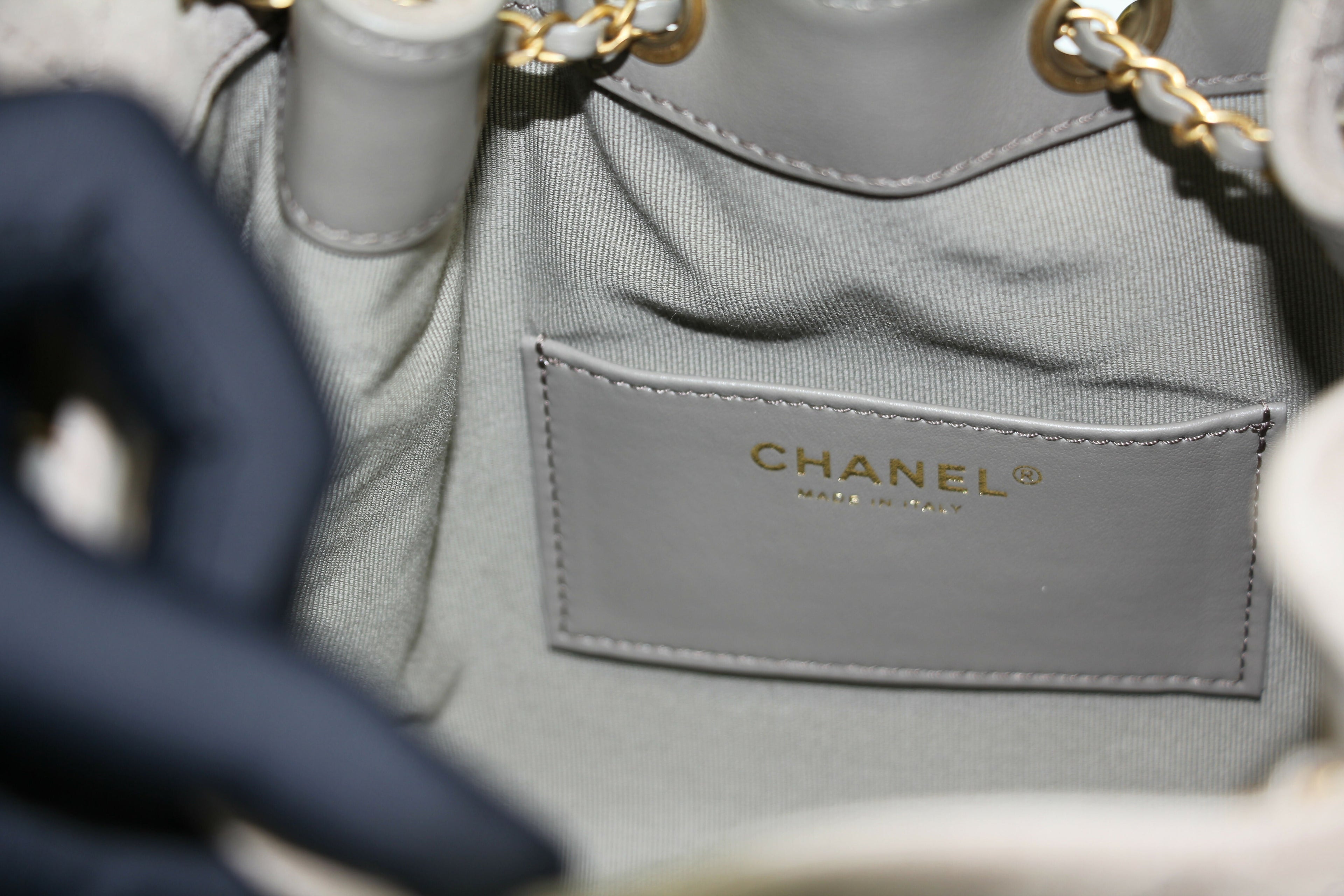 Chanel 2024 Suede & Metal Brown Hobo Bag