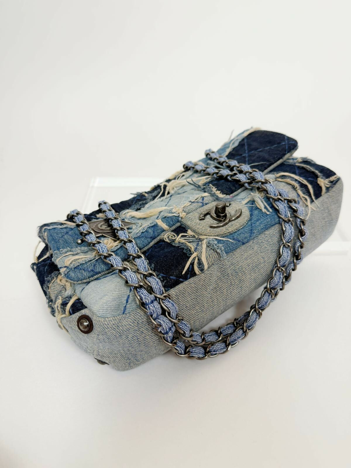 Chanel Medium Denim Paris-Dallas Patchwork Flap Bag