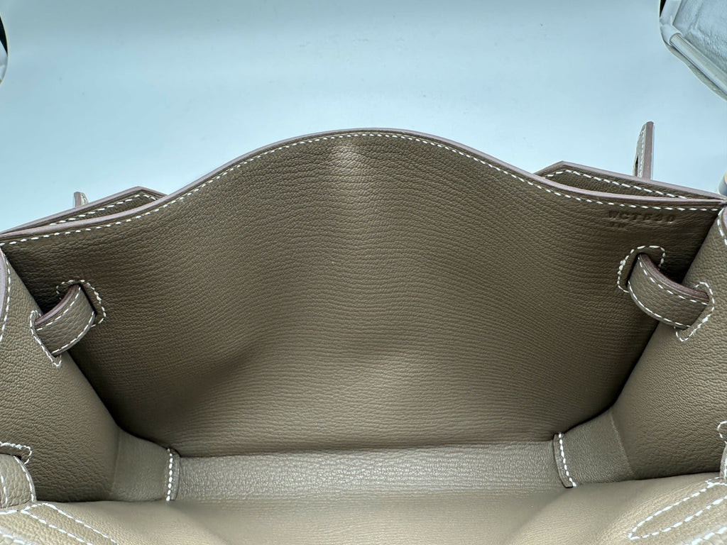 Hermès Kelly Depeche Etoupe PHW Stamp W 2025
