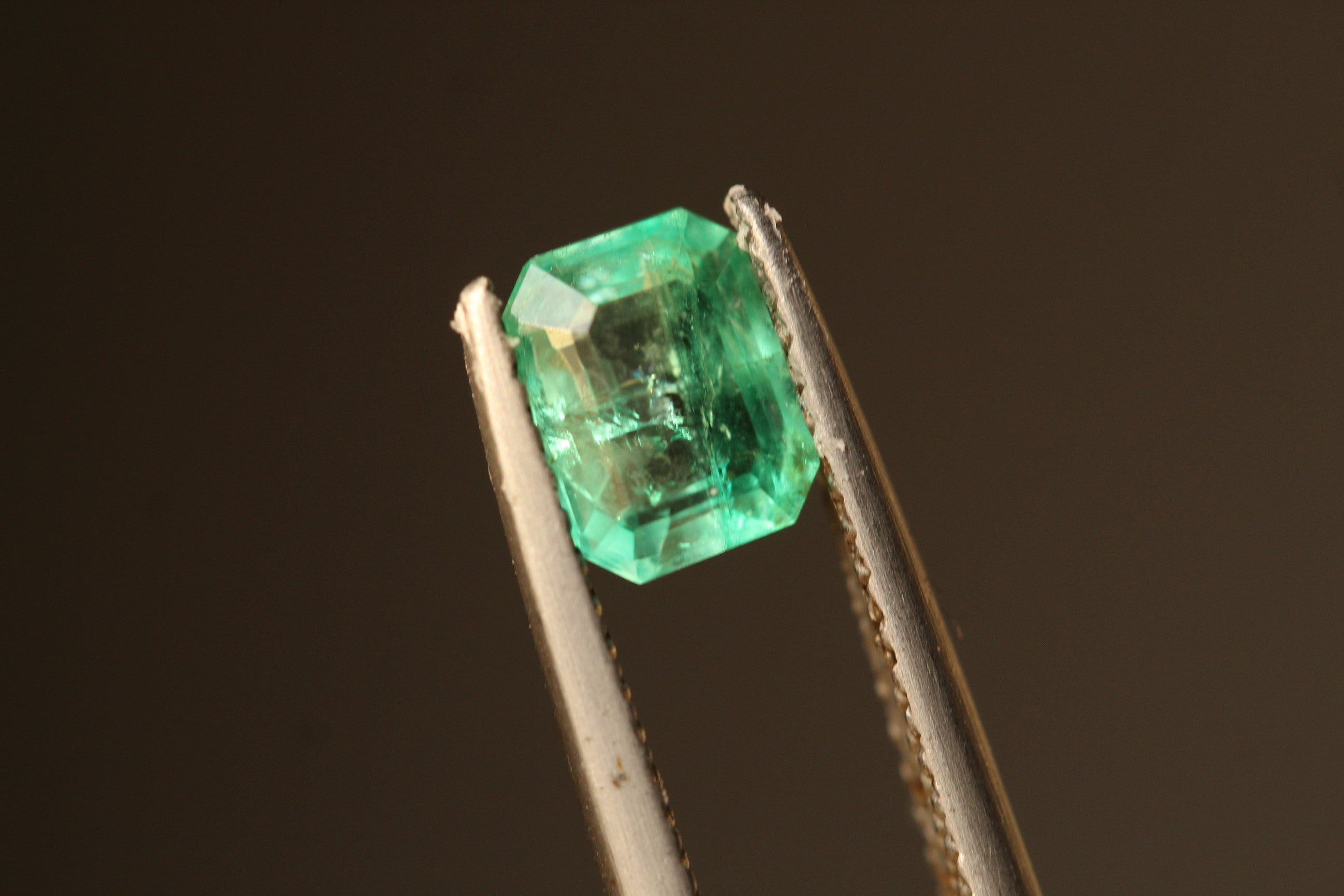 0.79 carats Emerald Cut Natural Panjshir Green Emerald Loose Stone