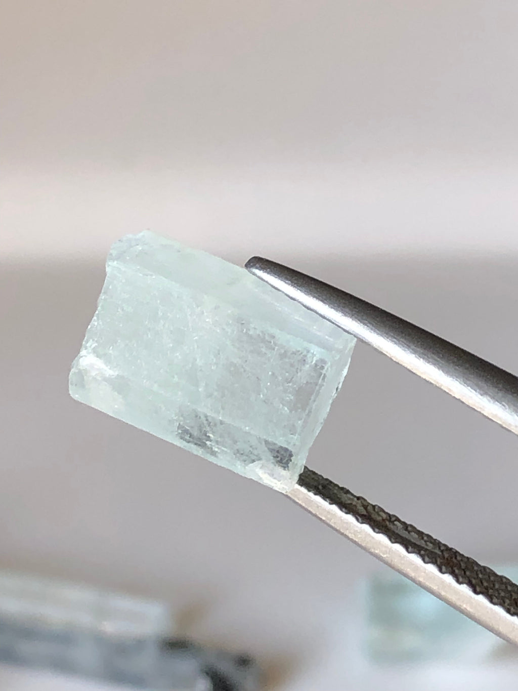 33 grams Blue Aquamarine Crystals for Collection and Cutting