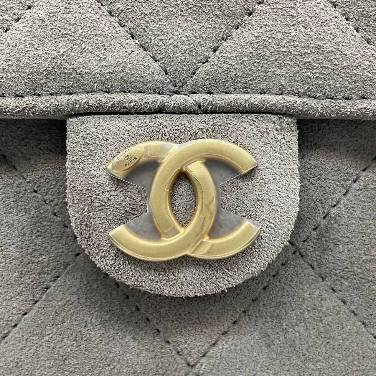 Chanel 2025 Suede & Metal Brown Hobo Bag
