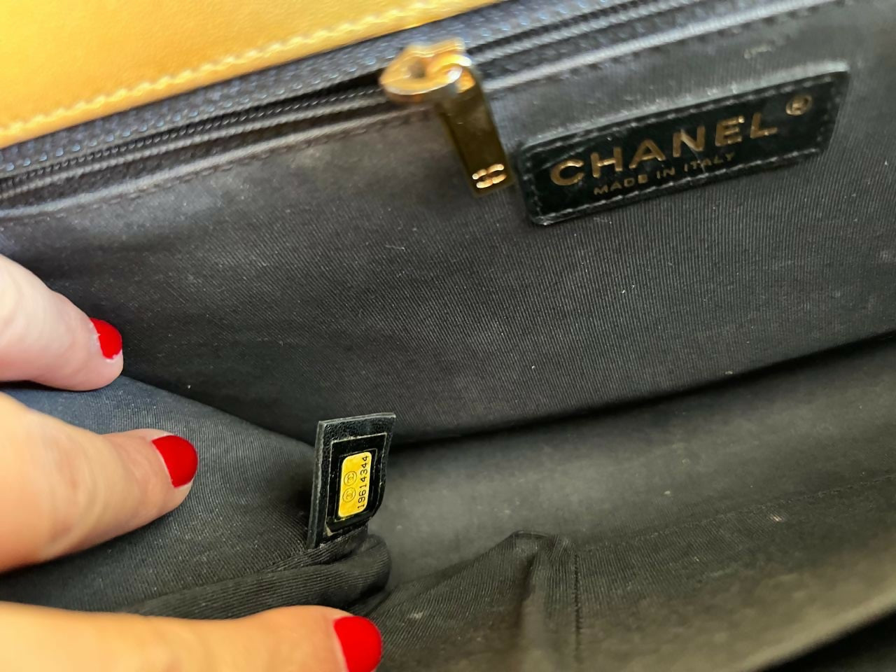 Chanel 2017 New Medium Boy Metallic Gold Patent Calfskin Leather GHW