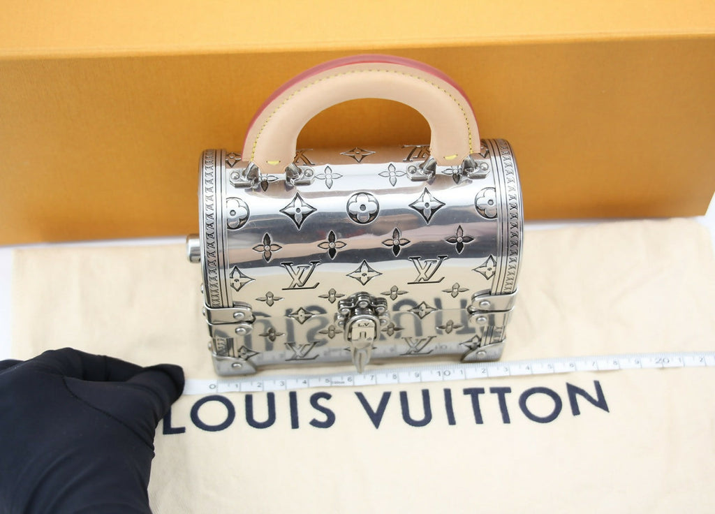 Louis Vuitton 2022 Metal Silver Monogram Mini Treasure Trunk