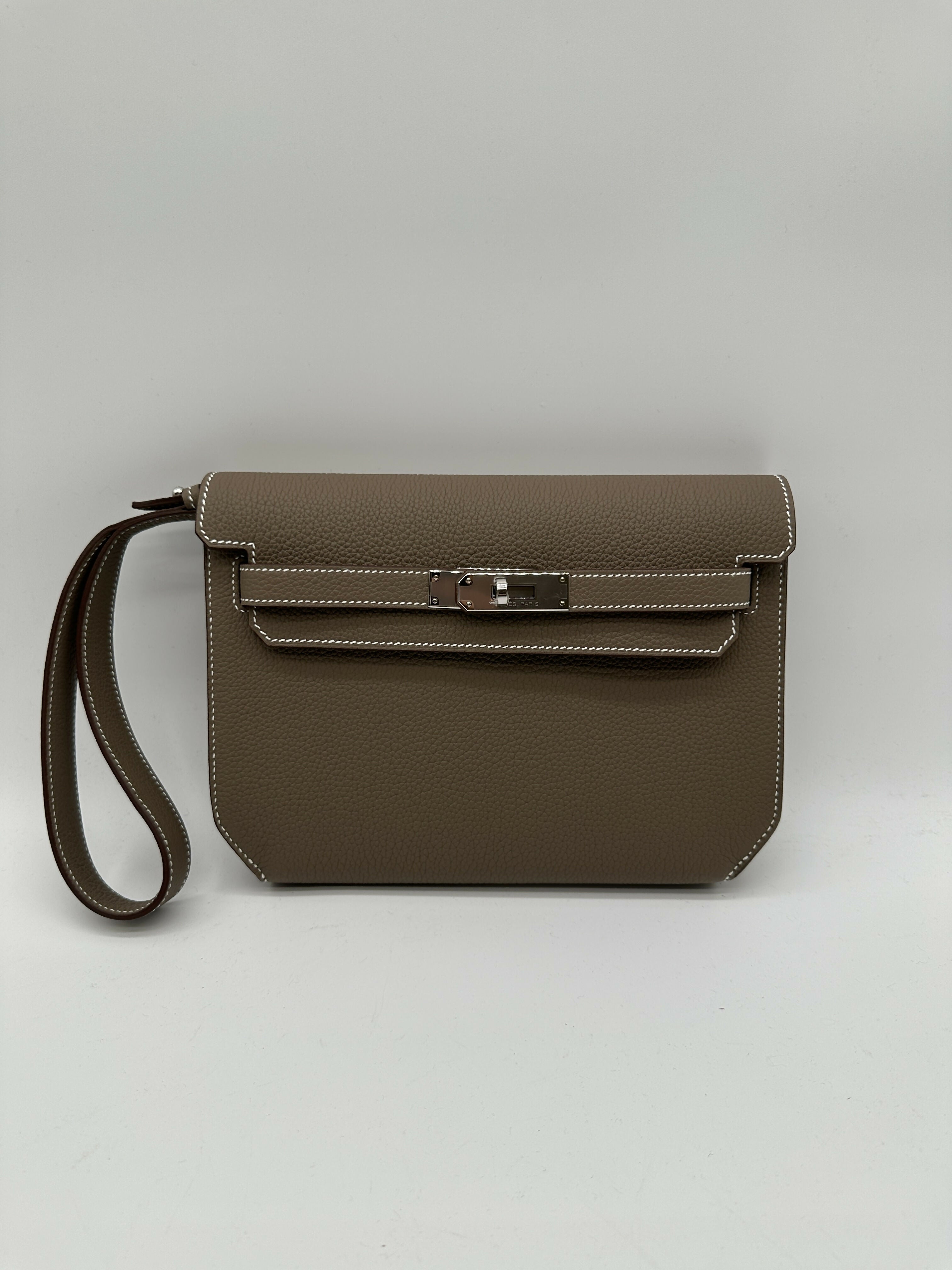 Hermès Kelly Depeche Etoupe PHW Stamp W 2025