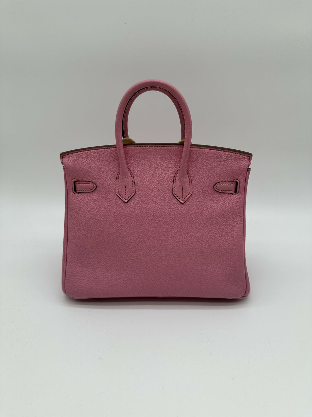 Hermes Preloved Like New Birkin 25 Bubblegum PHW Stamp [N]
