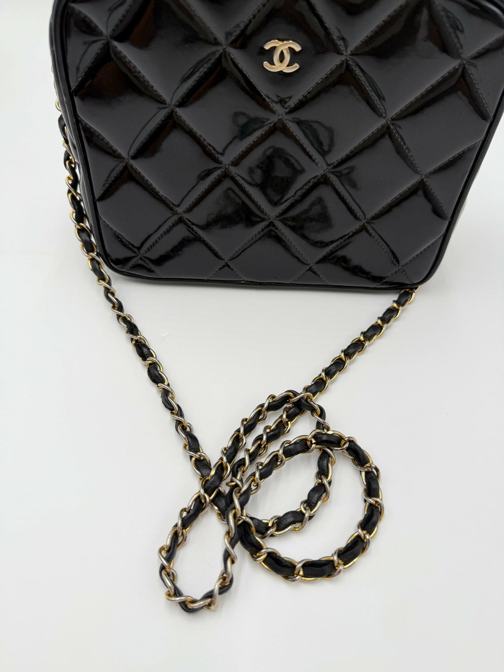 Chanel Vintage Ultra Rare 1995 Barbie Logo Vanity Bag
