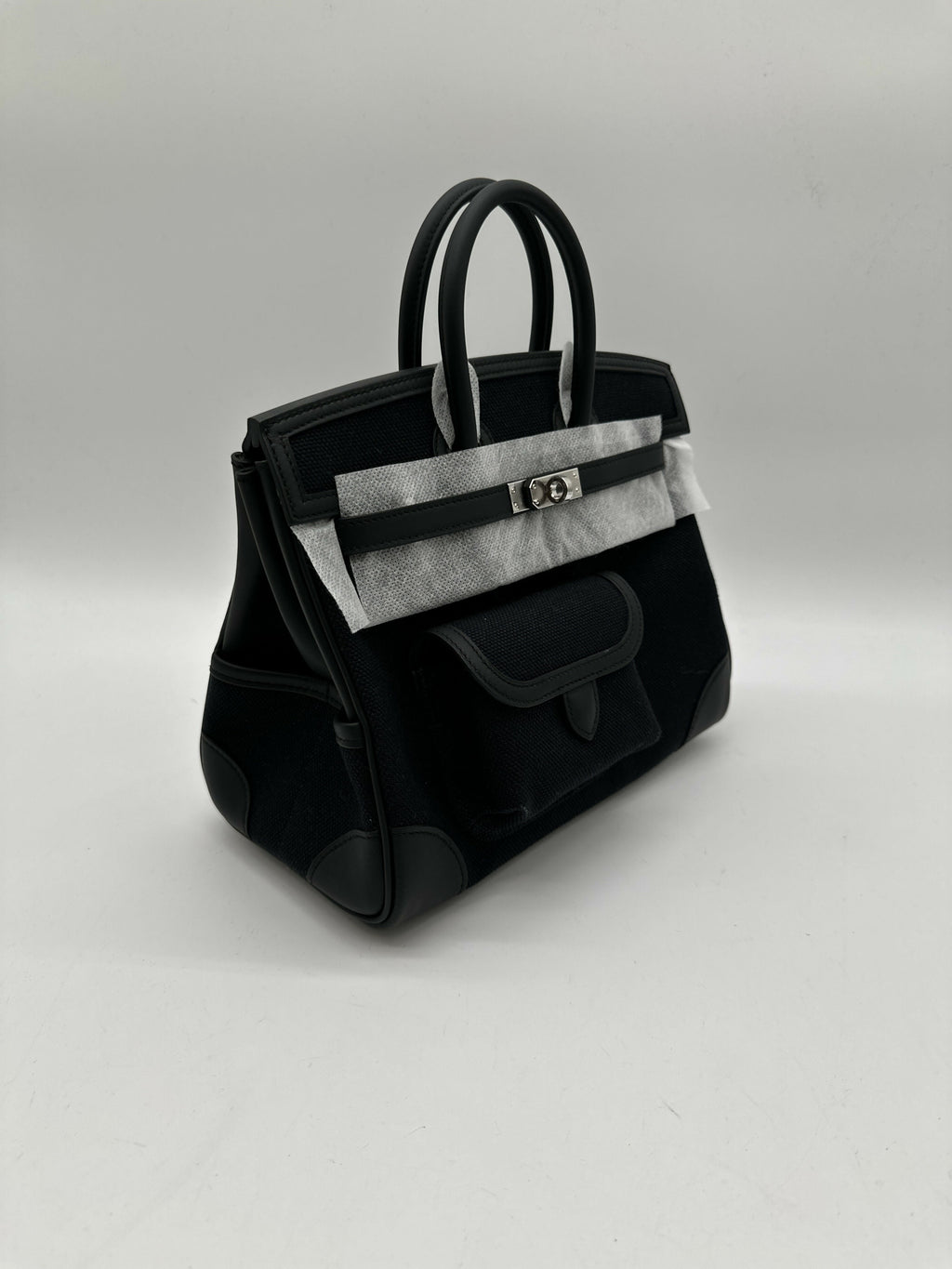 Hermès B25 Cargo Black PHW K
