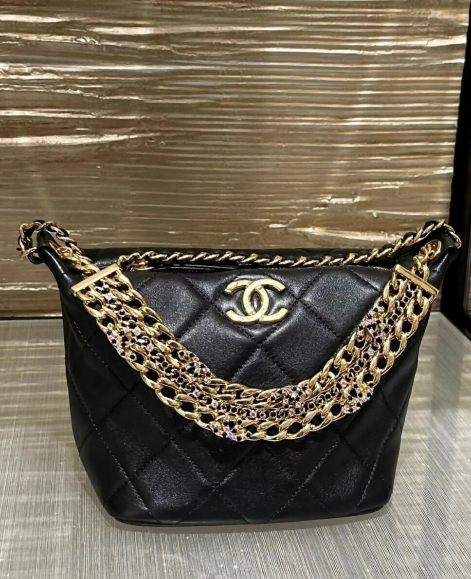 Chanel 24C chain hobo bag