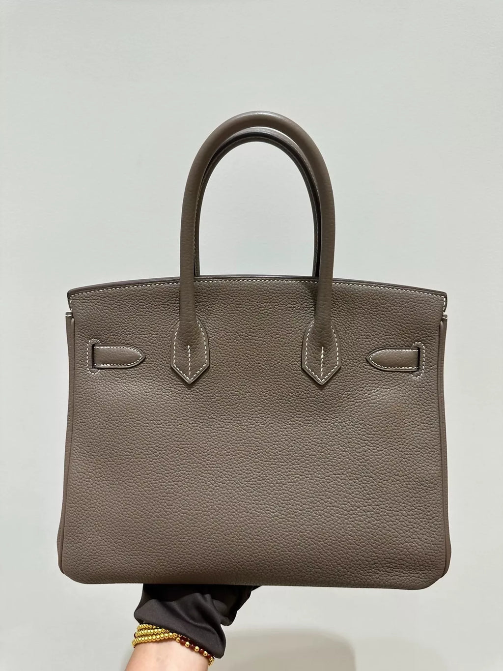 Hermes Birkin 30 Etoupe Togo Leather gold hardware