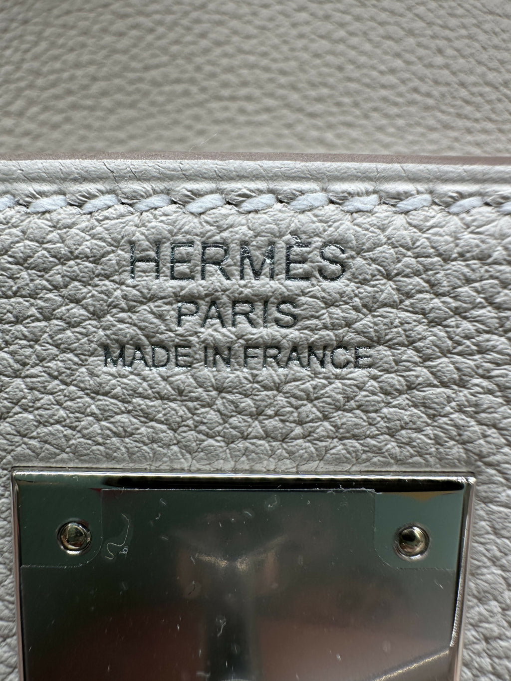 Hermès Kelly 28 Craie Togo PHW K