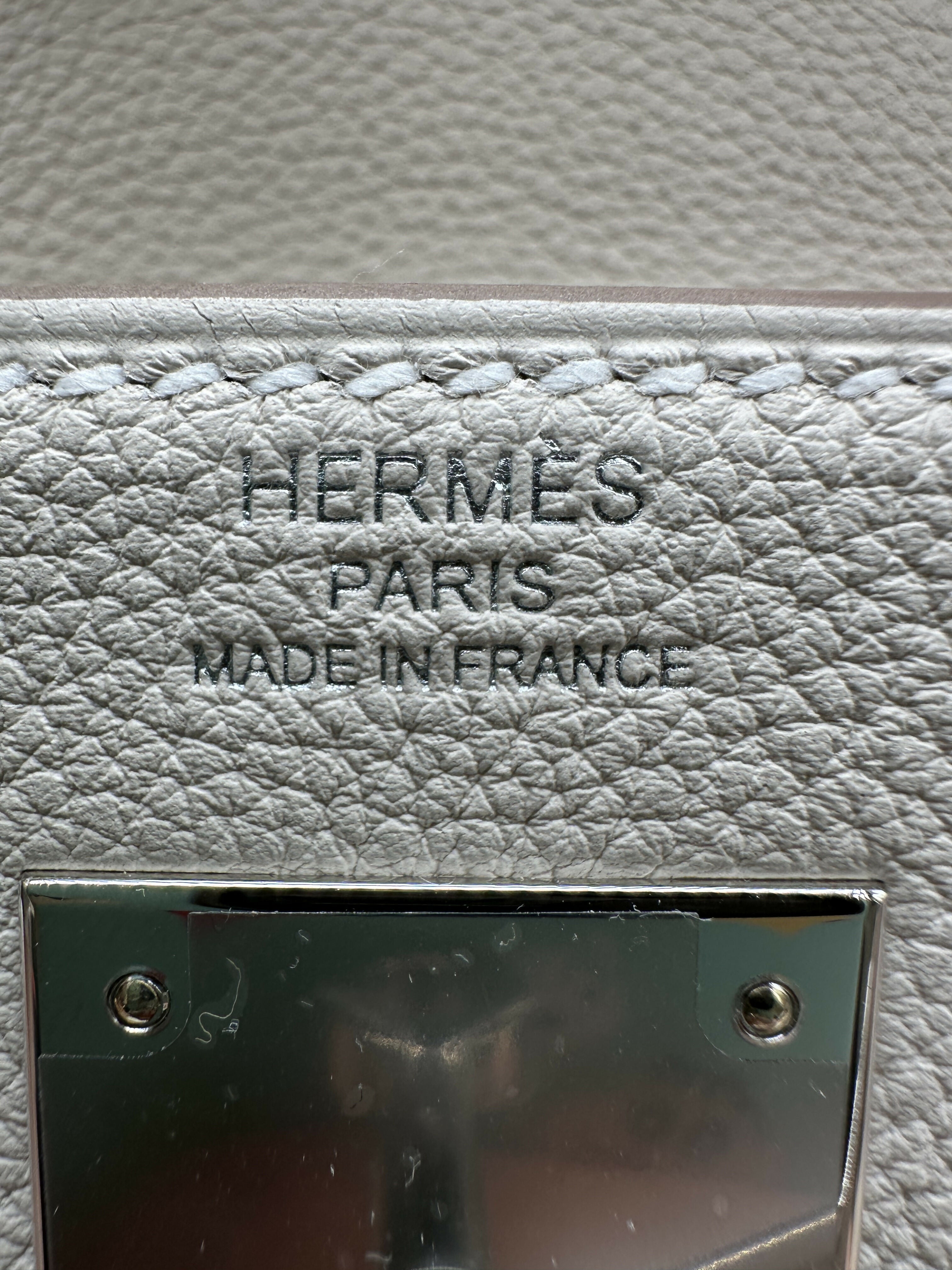 Hermès Kelly 28 Craie Togo PHW K