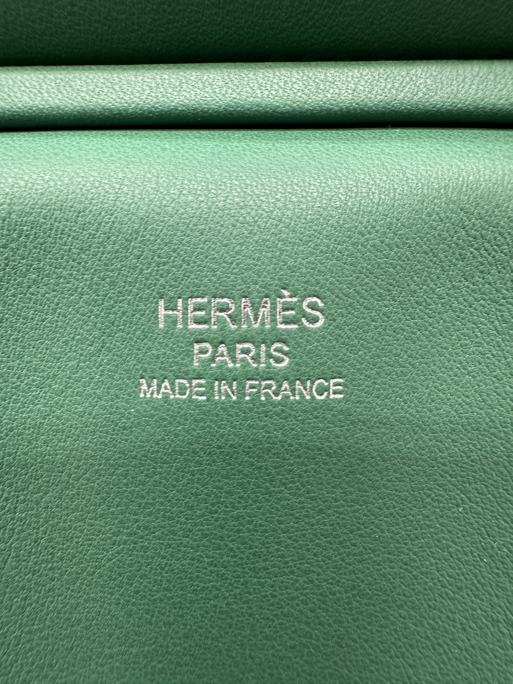 Hermes Birkin 25 Cargo Toile Goeland/Veau Swift Vert Moyen phw stamp K