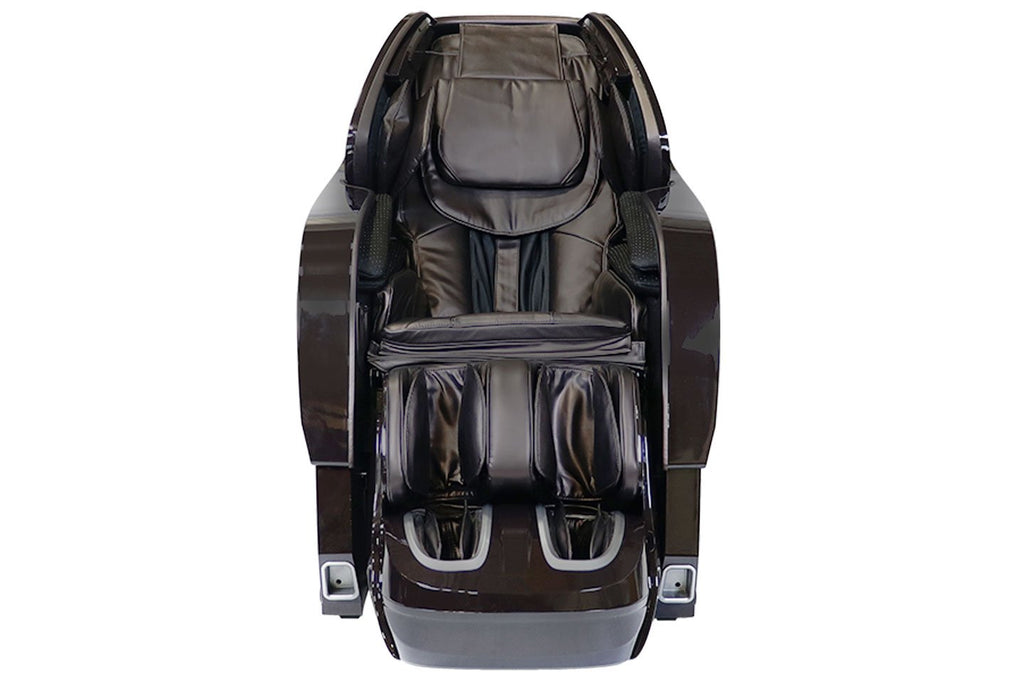 Black massage chair in the white background