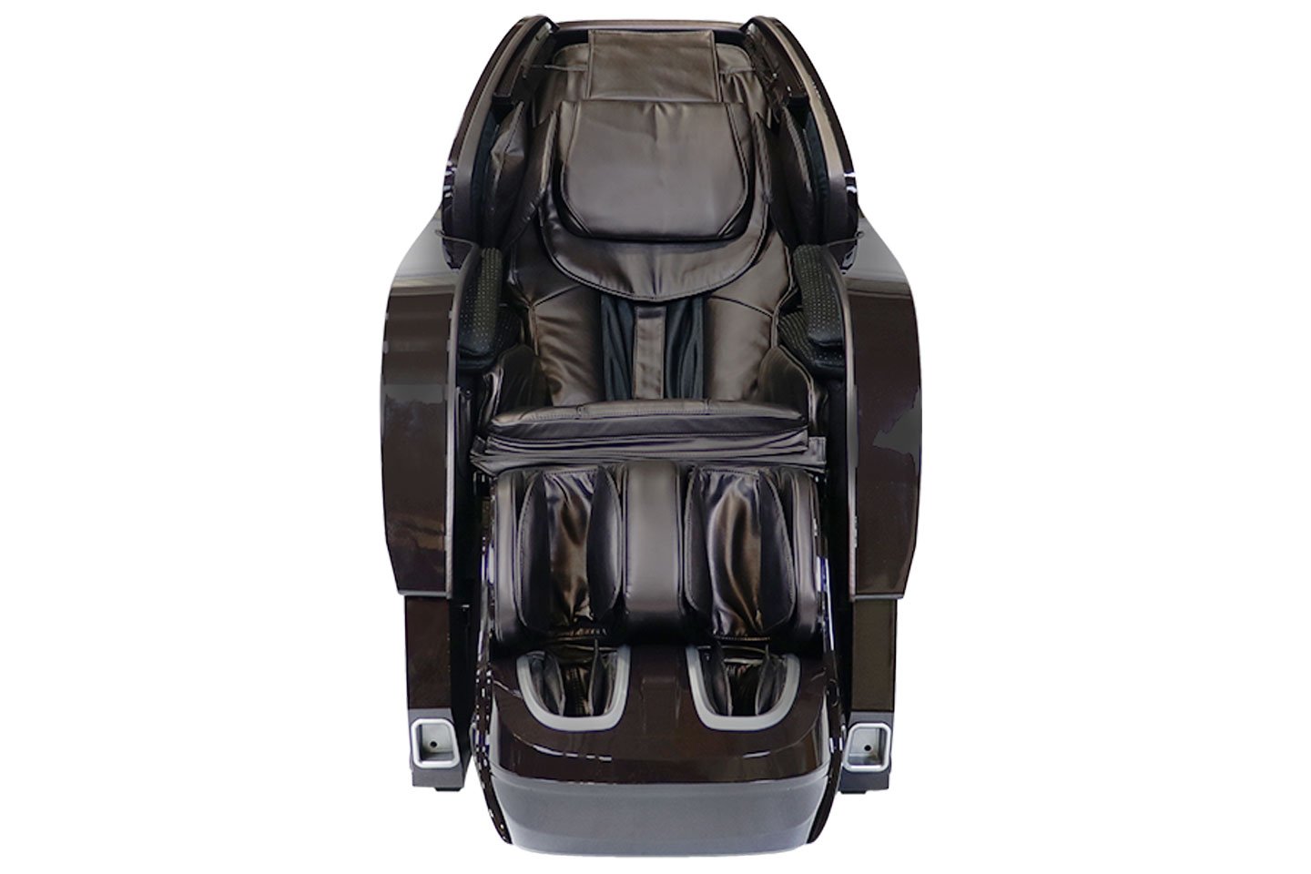 Black massage chair in the white background