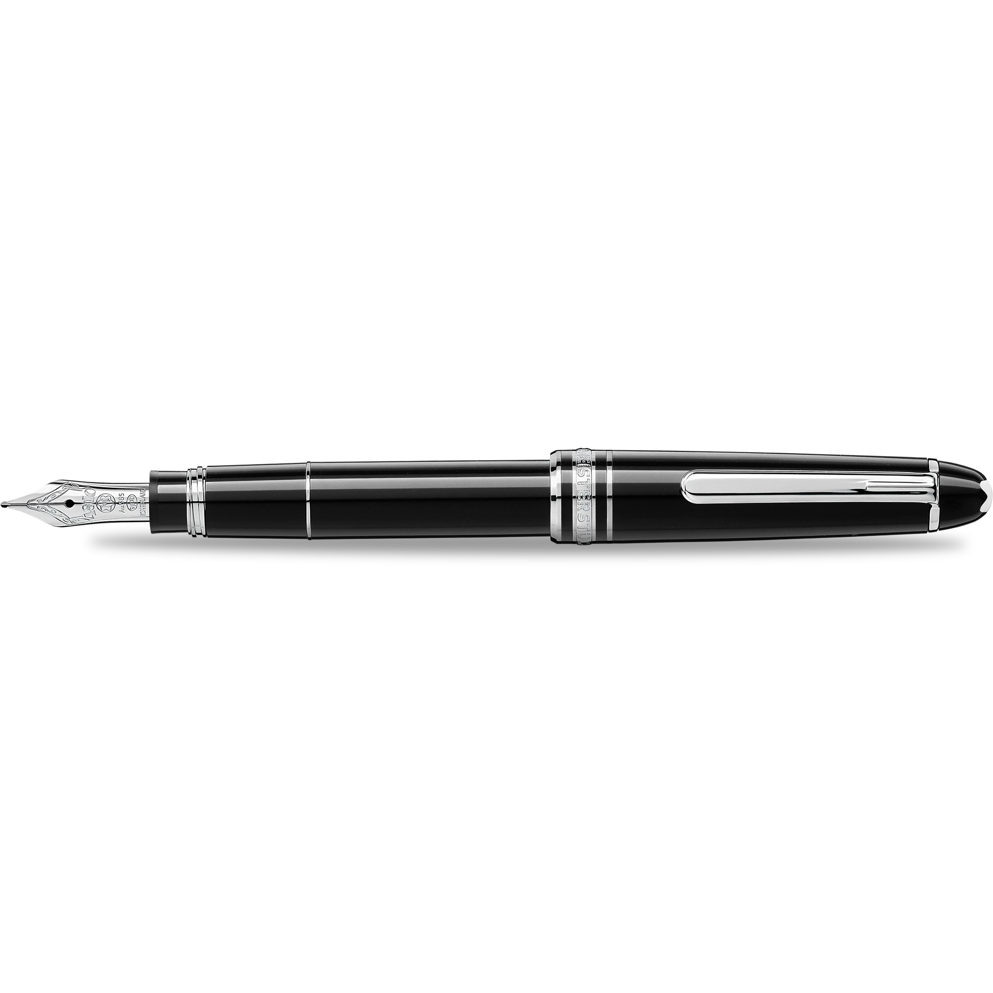 Montblanc 114 Meisterstuck Mozart Fountain Pen - Black-Pen Boutique Ltd