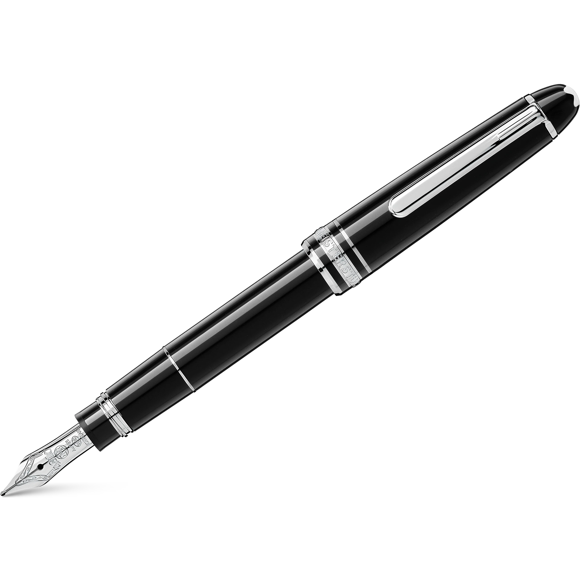Montblanc 114 Meisterstuck Mozart Fountain Pen - Black-Pen Boutique Ltd
