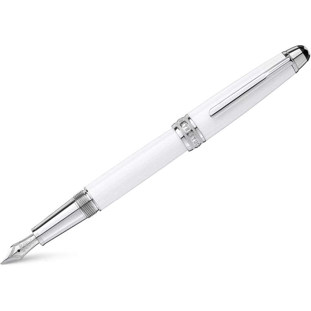 Montblanc Meisterstück Fountain Pen - Solitaire White - Platinum Trim - Classique-Pen Boutique Ltd