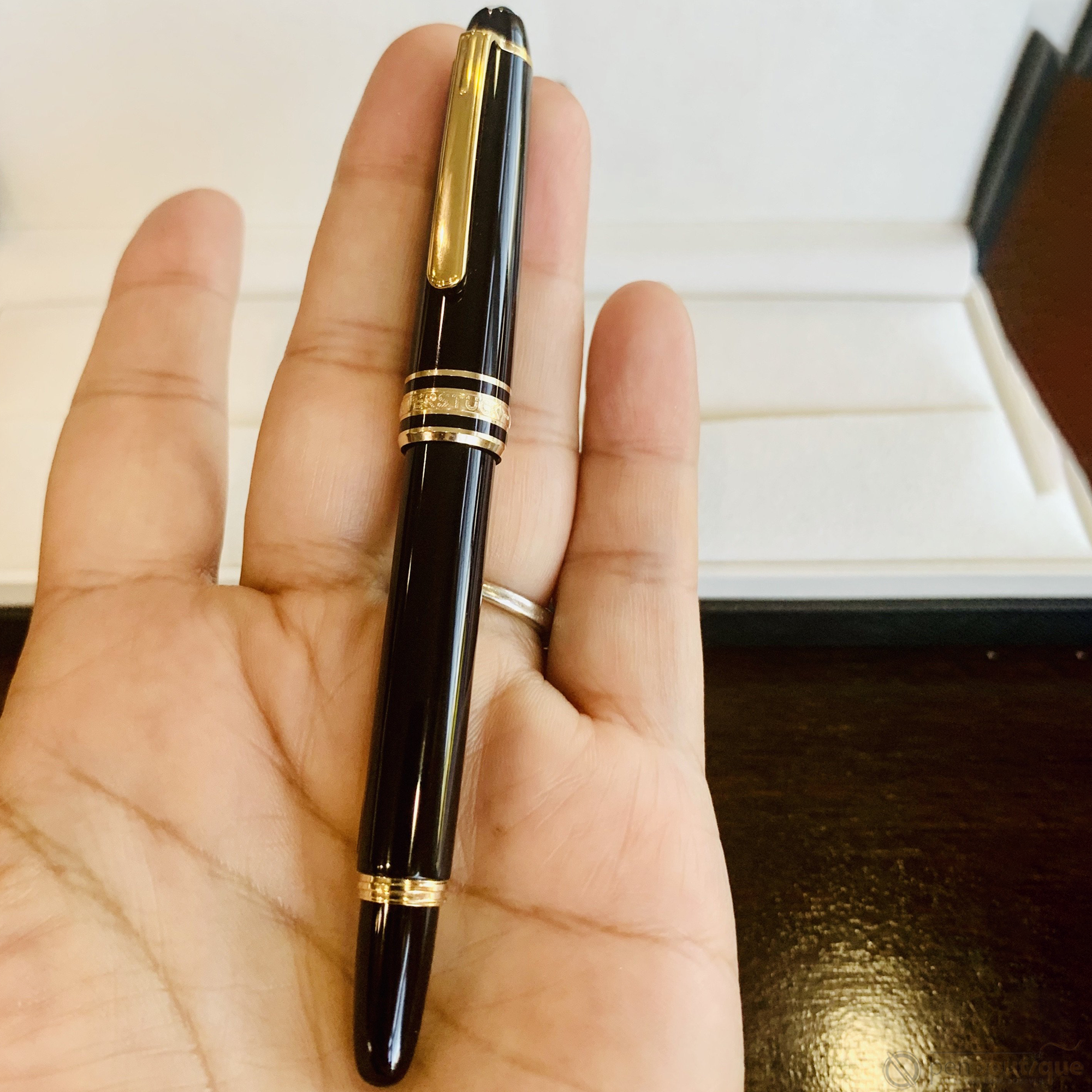 Montblanc 114 Meisterstuck Mozart Fountain Pen - Black-Pen Boutique Ltd