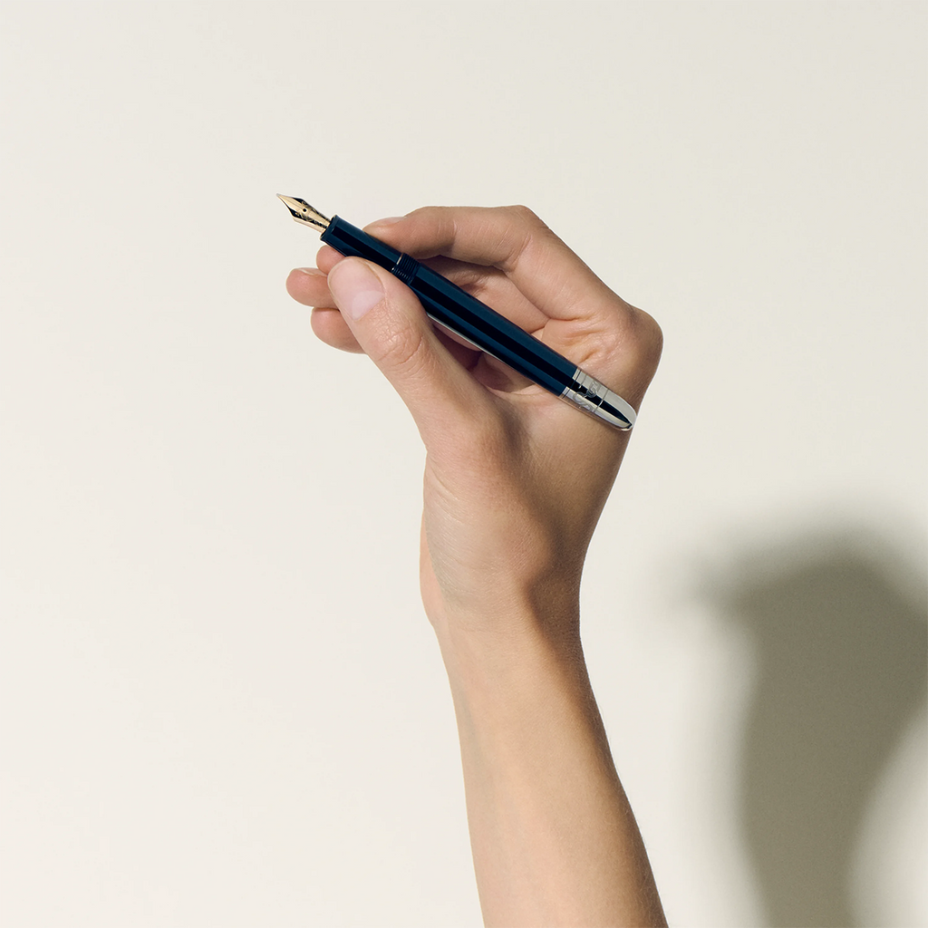 Montblanc 145 Meisterstuck Fountain Pen - Around the World In 80 Days - Dark Blue Resin (Classique)-Pen Boutique Ltd
