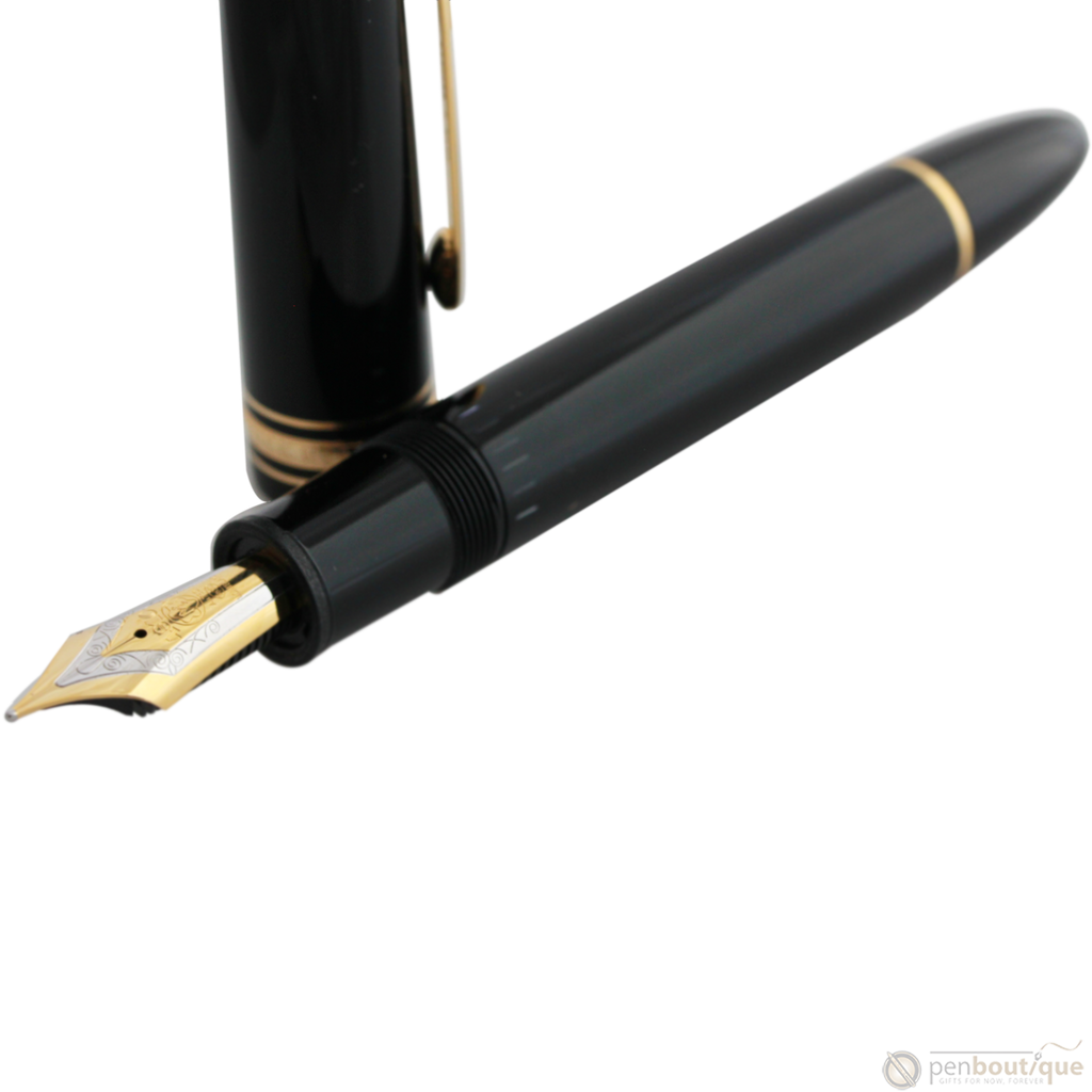Montblanc Meisterstuck Fountain Pen - 149 Black - Gold Trim-Pen Boutique Ltd
