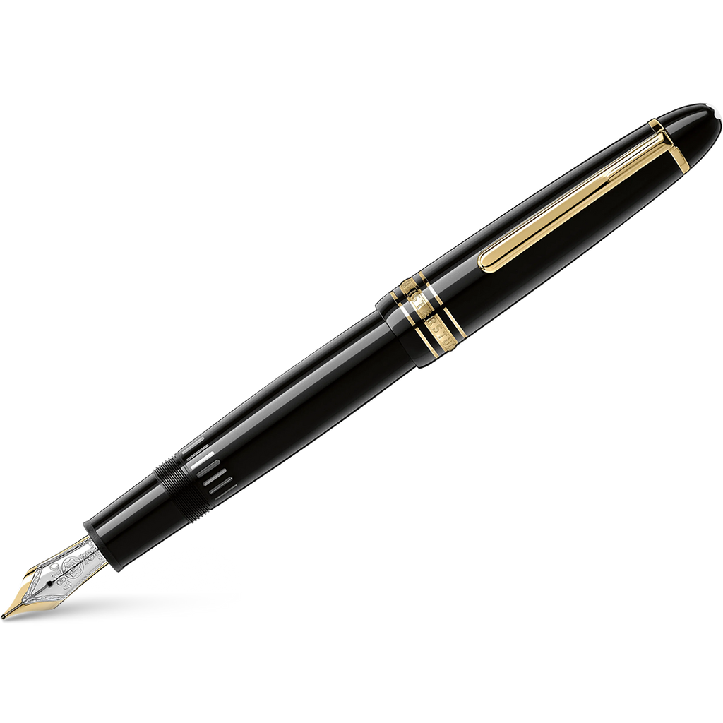 Montblanc Meisterstuck Fountain Pen - Black - Gold Trim - LeGrand - 146-Pen Boutique Ltd