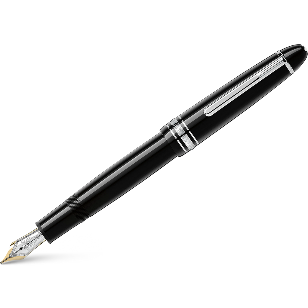 Montblanc Meisterstuck Fountain Pen - Black - Platinum Trim - Legrand - TRAVELLER-Pen Boutique Ltd