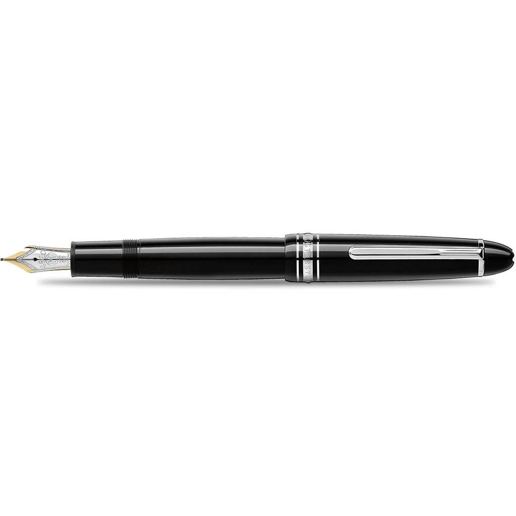 Montblanc Meisterstuck Fountain Pen - Black - Platinum Trim - Legrand - TRAVELLER-Pen Boutique Ltd