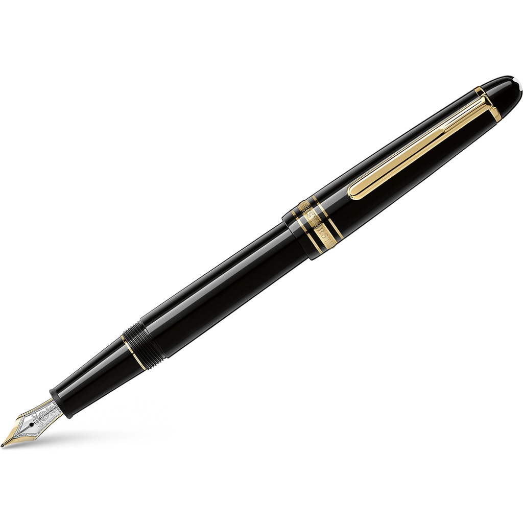 Montblanc Meisterstuck Fountain Pen - M145 Black - Gold Trim - Classique-Pen Boutique Ltd
