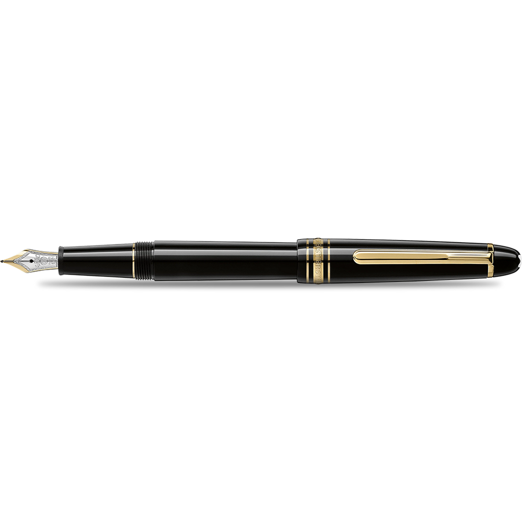 Montblanc Meisterstuck Fountain Pen - M145 Black - Gold Trim - Classique-Pen Boutique Ltd