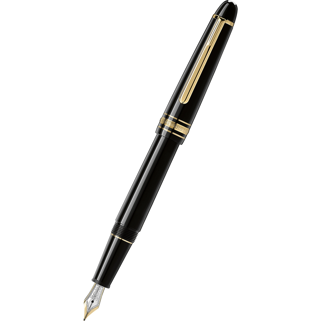 Montblanc Meisterstuck Fountain Pen - M145 Black - Gold Trim - Classique-Pen Boutique Ltd